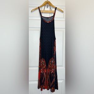 LASCANA For Venus Printed Botton Tank Maxi Dress Size XL EUC